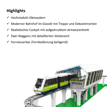 MOULD KING 12040 | Schwebebahn "Marconi Express"