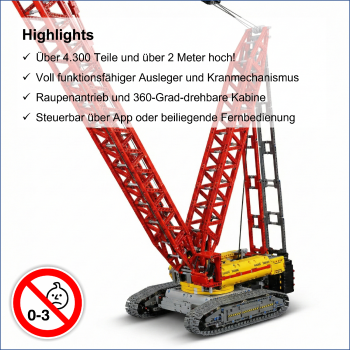 MOULD KING 17015 | LR13000 Raupenkran