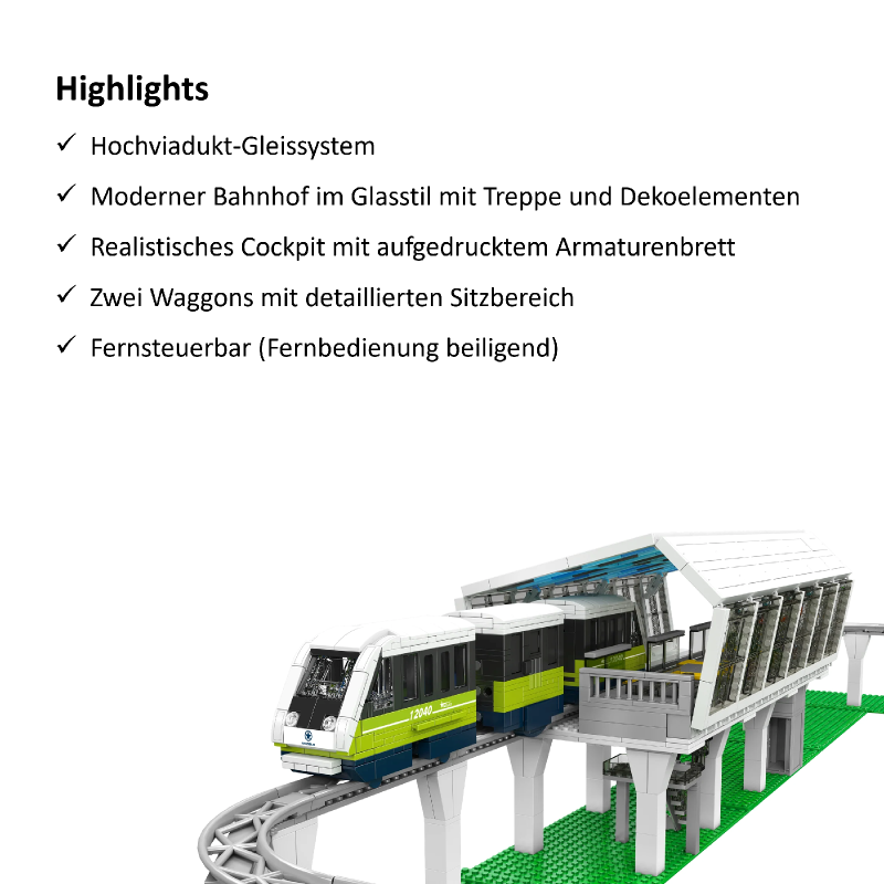 MOULD KING 12040 | Schwebebahn "Marconi Express"