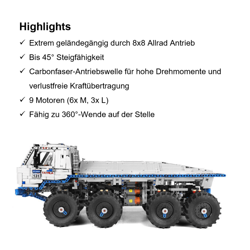 MOULD KING 13144 | Tatra T813 8×8 PROFA