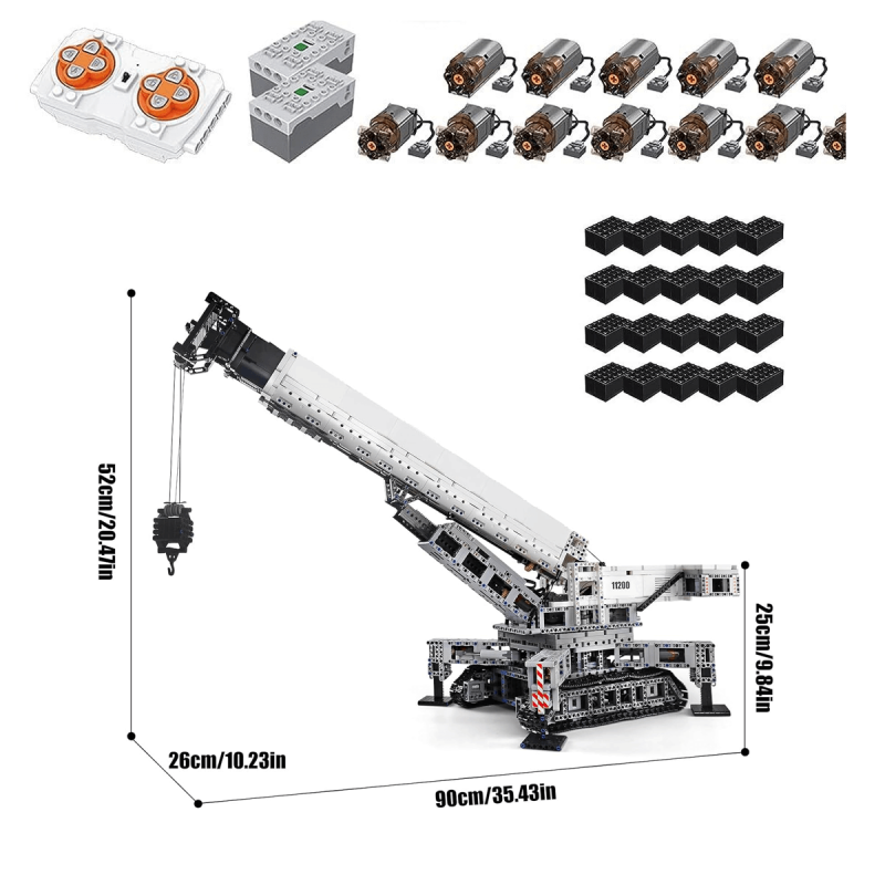 MOULD KING 17002 | Raupenkran 11200