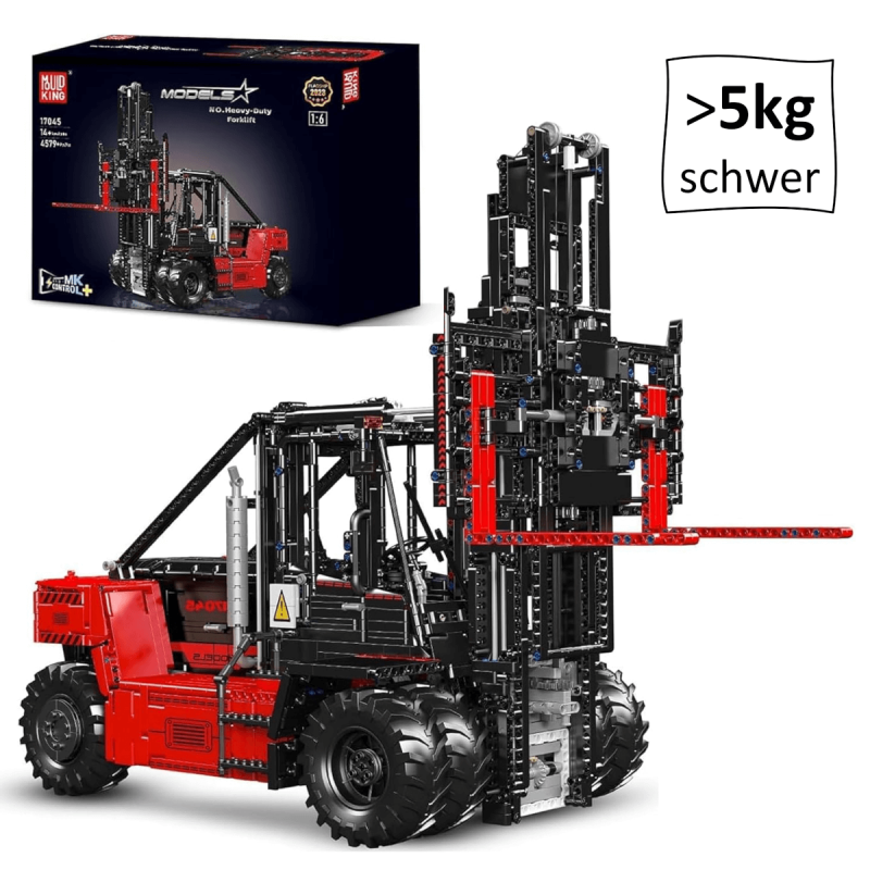 MOULD KING 17045 | Schwerlast-Gabelstapler - rot