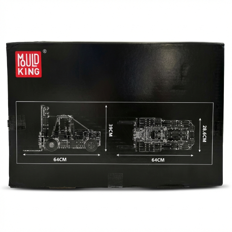 MOULD KING 17045 | Schwerlast-Gabelstapler - rot