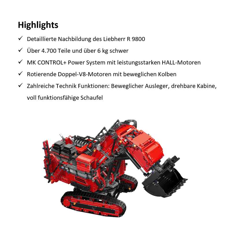 MOULD KING 17071 | Liebherr R 9800 Grubenbagger