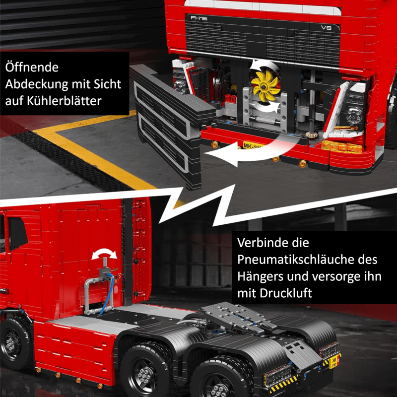 MOULD KING 19015 | FH16 Pneumatischer LKW-Sattelschlepper